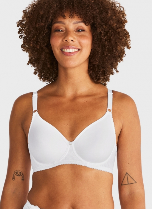 Iris Wire bra, White in the group Bra / Wired bra at Underwear Sweden AB (100177-1000)