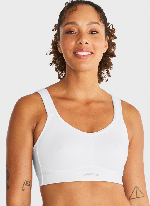 Courage Sports bra, White  in the group Sports bra at Underwear Sweden AB (14660S-1000)