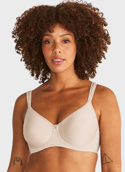 Smooth Line Wired bra, Beige in the group Bra / Wired bra at Underwear Sweden AB (16730-2220)