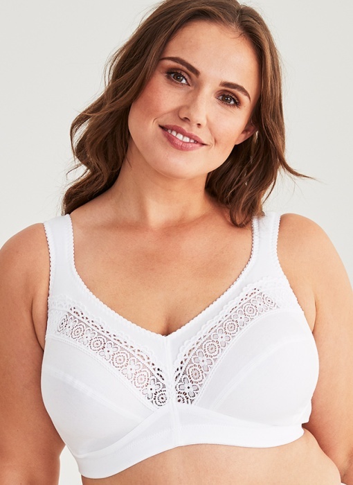 Plus Size Cotton Bras  Underwire, Soft Cup Bras and Full Cup Bras