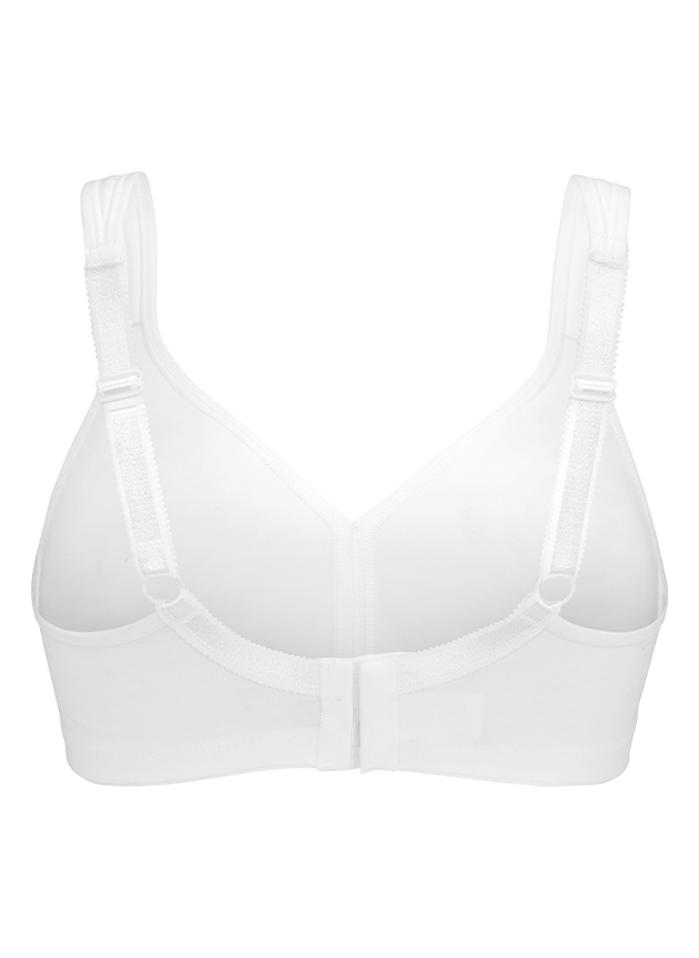 Clean Cotton Soft bra, White