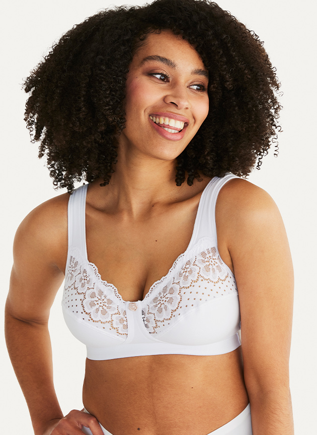 Cotton Wirefree Moulded Padded-Strap Bra