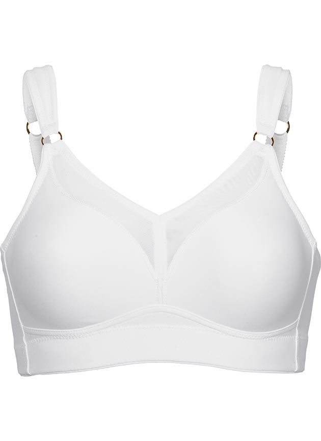 Waves Z Bra in White  Full support bras, Bra, Soft cup bra