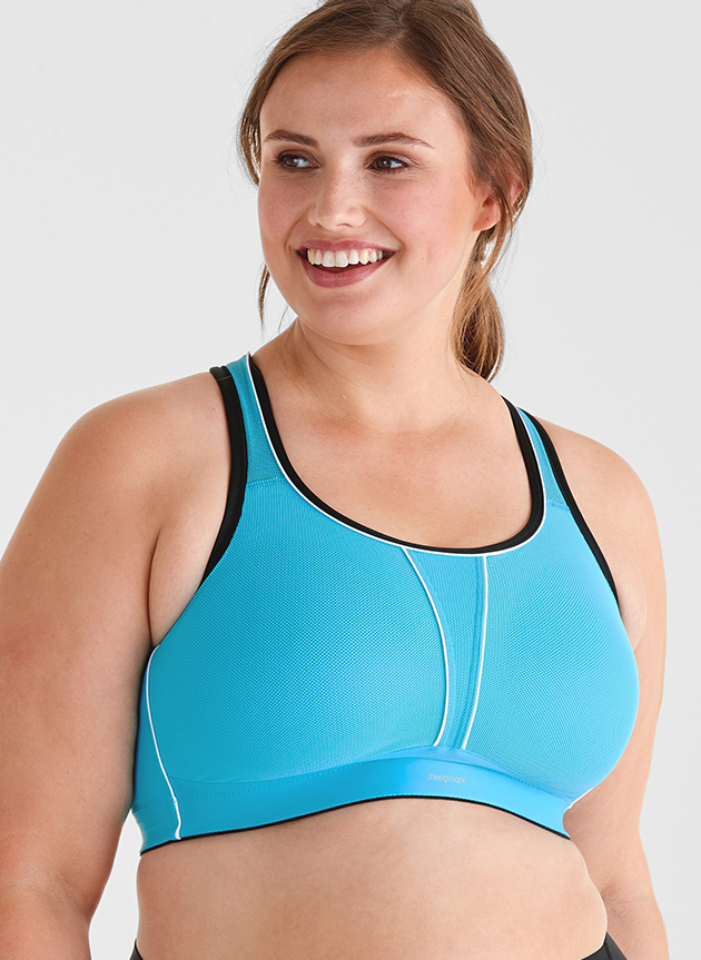 Turquoise Ruched Sports Bra