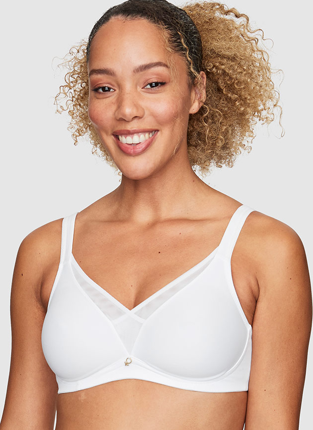 Angel Moulded wireless bra, White Abecita.com