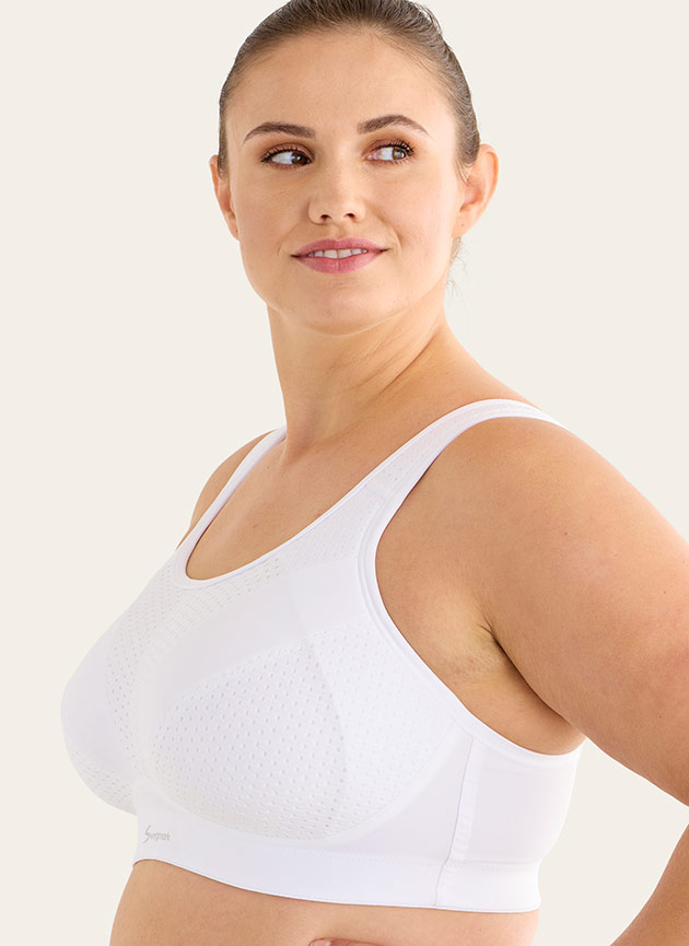 Incredible Sports bra, White, Designed for Intensive Training Extreme  Support