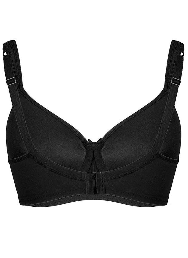 Buy Women's Wired Padded Super Combed Cotton Elastane Strech Medium  Coverage Plunge Neck Pushup Bra with Multiway Styling - Black FE53